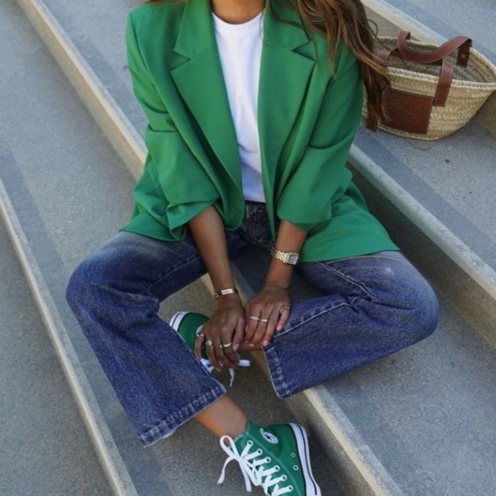 Green vintage blazer